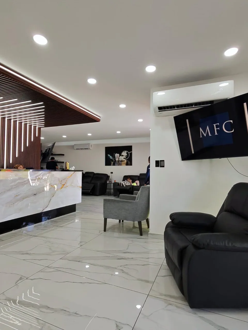 Modern clinic interior at Innova Dental Implant Center