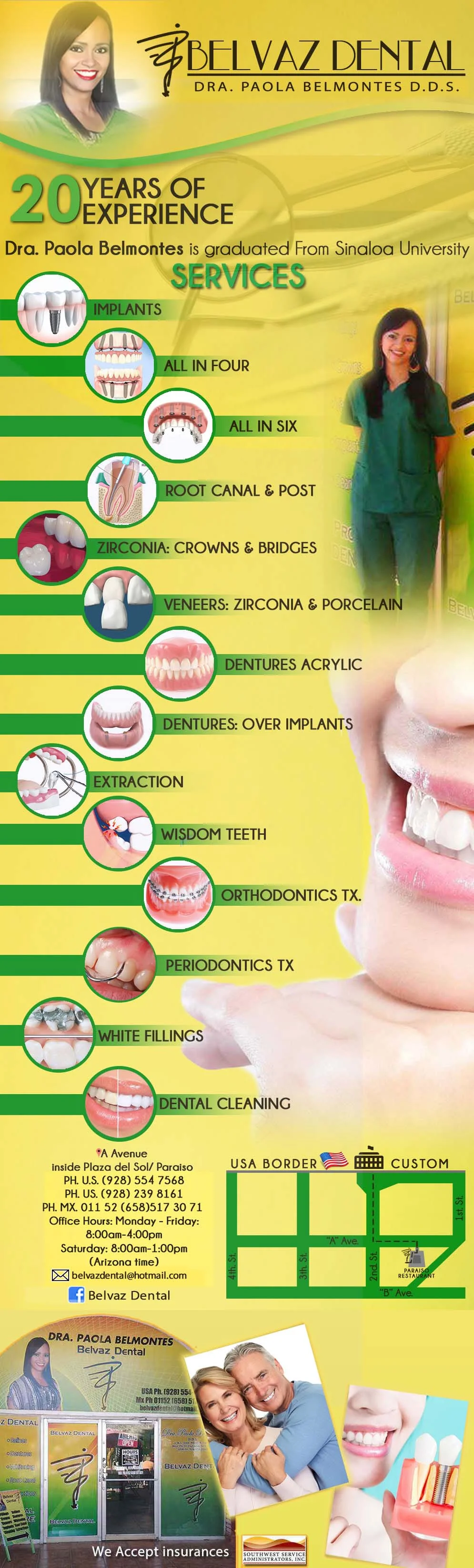 BELVAZ DENTAL PAOLA BELMONTES DDS - Dentists in Los Algodones