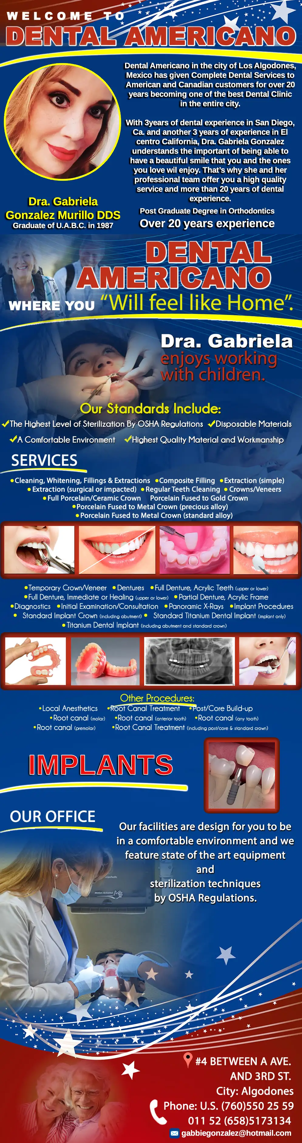 DENTAL AMERICANO DDS DRA. GABRIELA GONZALEZ M.