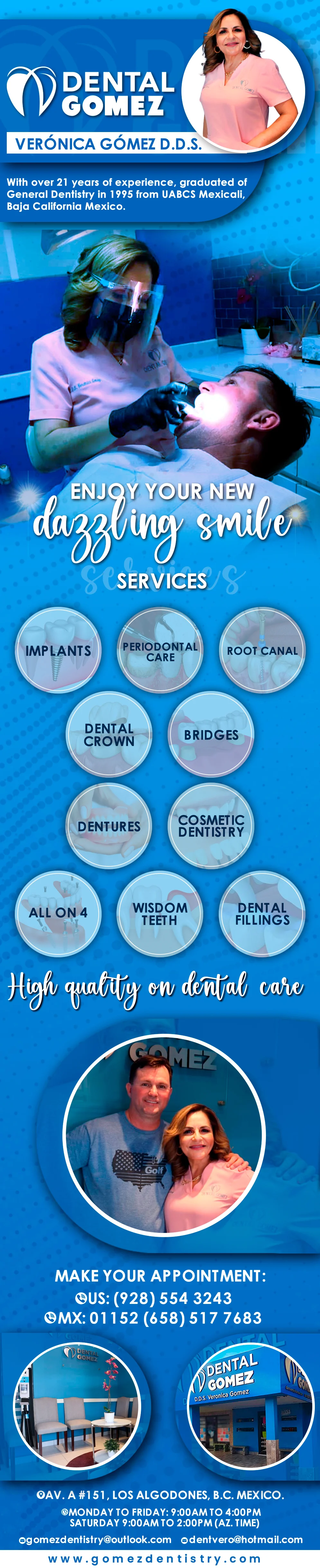 Dental Gomez Verónica Gómez D.D.S. - Dentists in Los Algodones