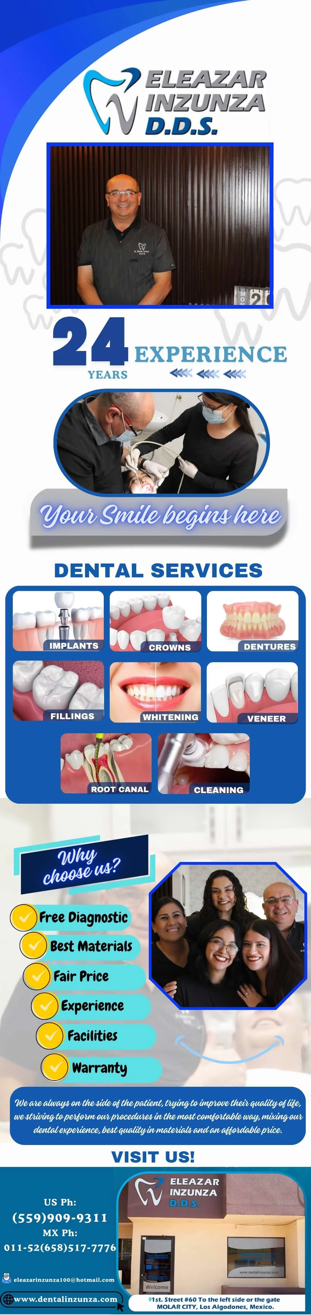 DENTAL OFFICE INZUNZA Eleazar Inzunza DDS - Dentists in Los Algodones