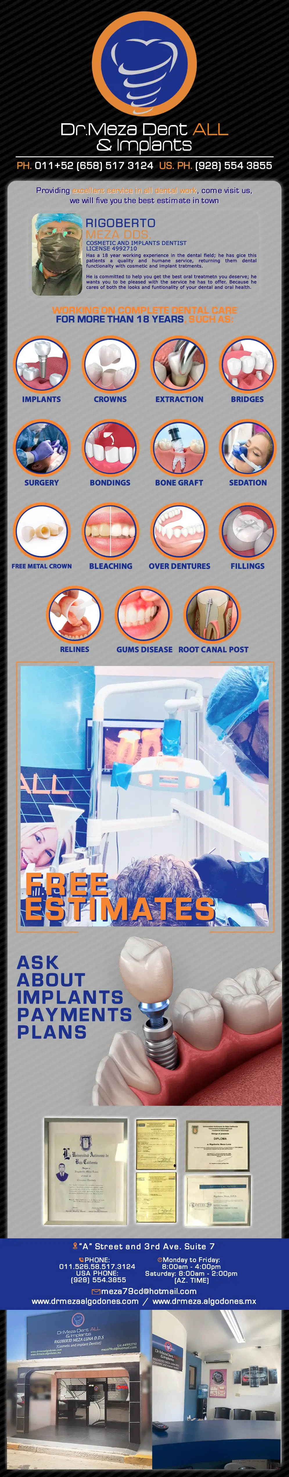 DR. MEZA DENT ALL & IMPLANTS Rigoberto Meza Luna DDS