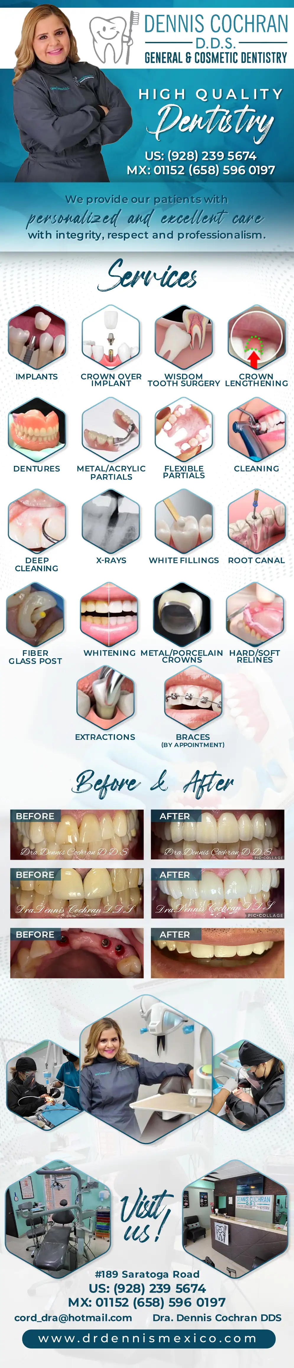 Dra. Dennis Cochran D.D.S. - Dentists in Los Algodones