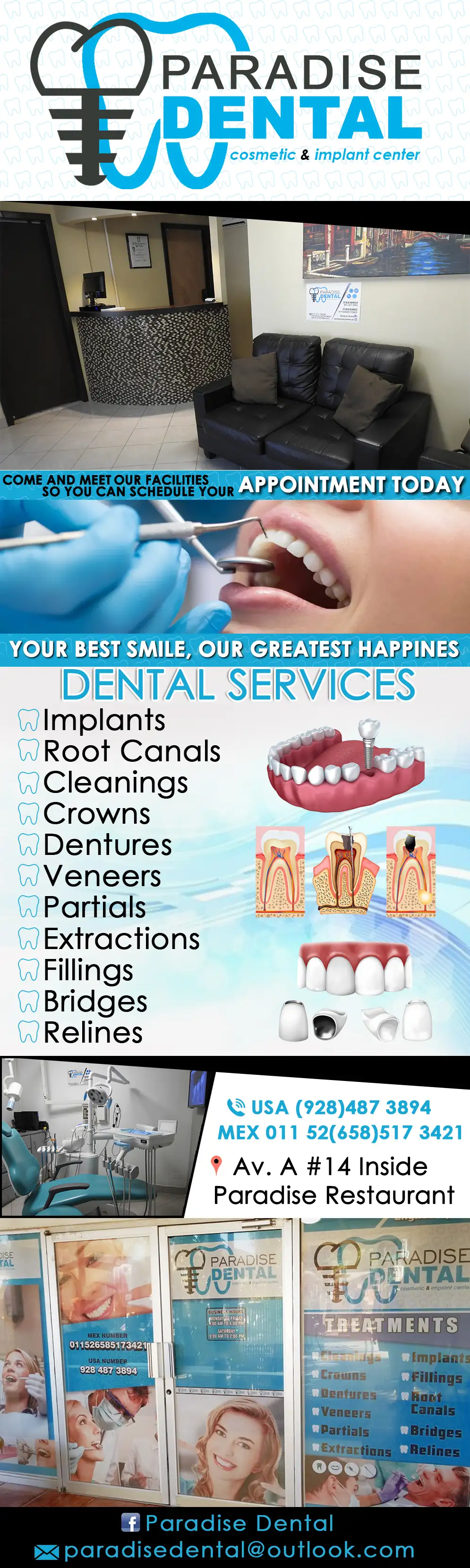 Paradise Dental Cosmetic & Implant Center - Dentists in Los Algodones