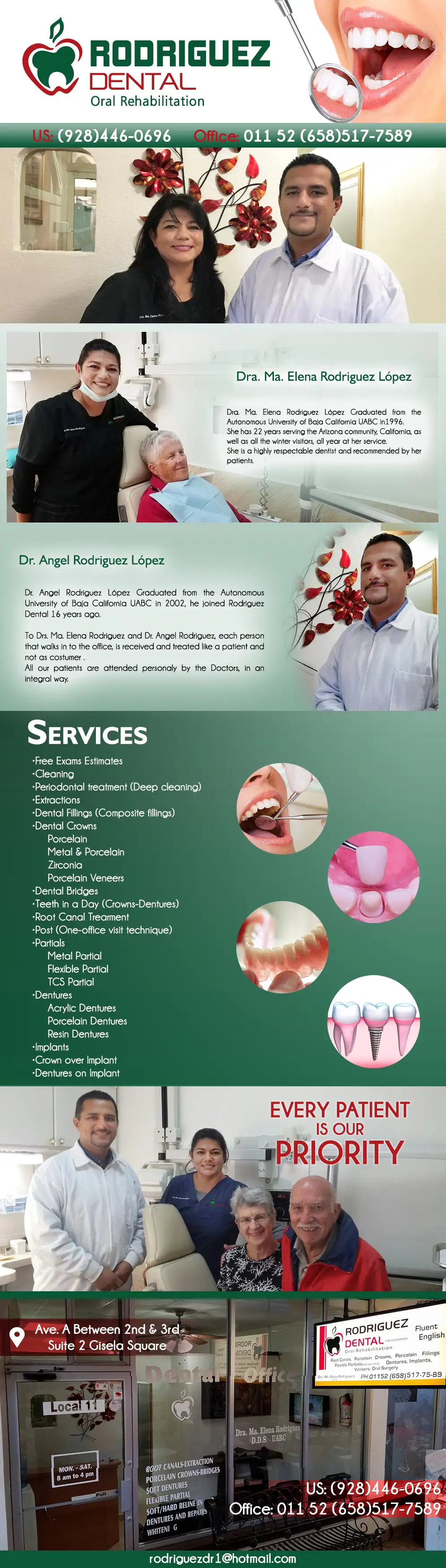 RODRIGUEZ DENTAL Dra. Ma. Elena Rodriguez DDS / Dr. Angel Rodriguez DDS - Dentists in Los Algodones