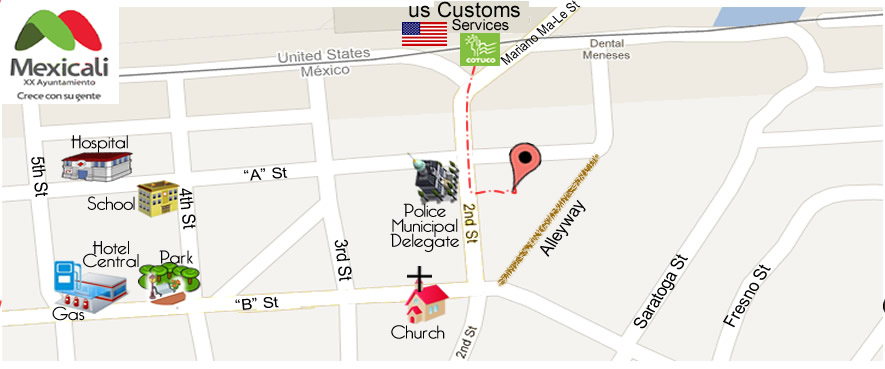 map Jorge Cortez D.D.S.® in Algodones 