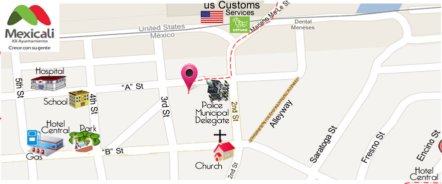 map HARMONY PHARMACY in Algodones 